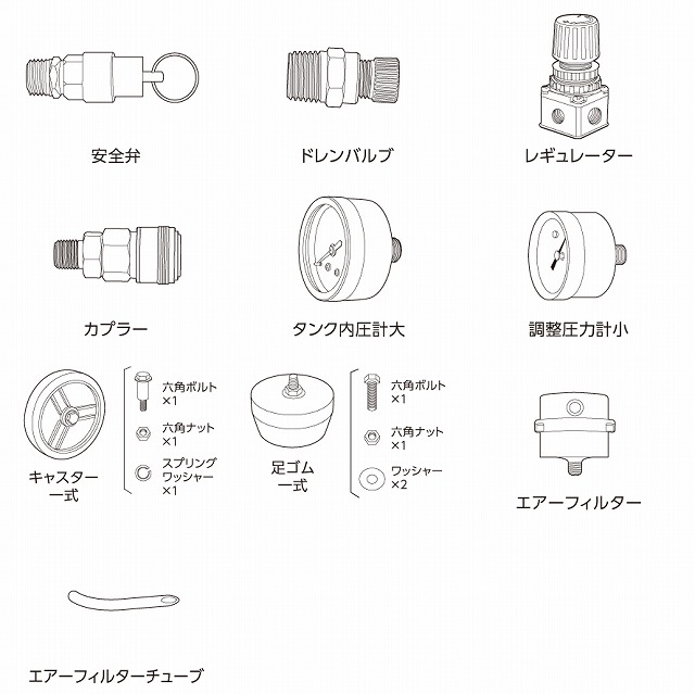 アースマン エアコンプレッサー ACP-150SL エアフィルター割れ有 人気